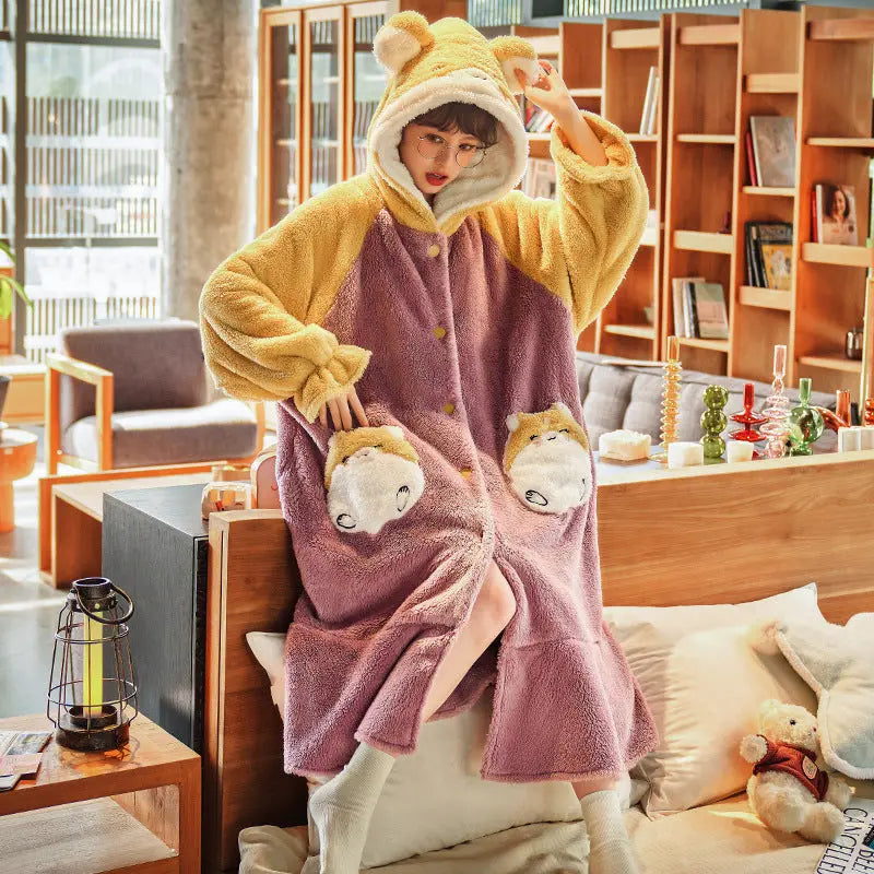 New Winter Coral Fleece Pajamas For Women - EX-STOCK Canada