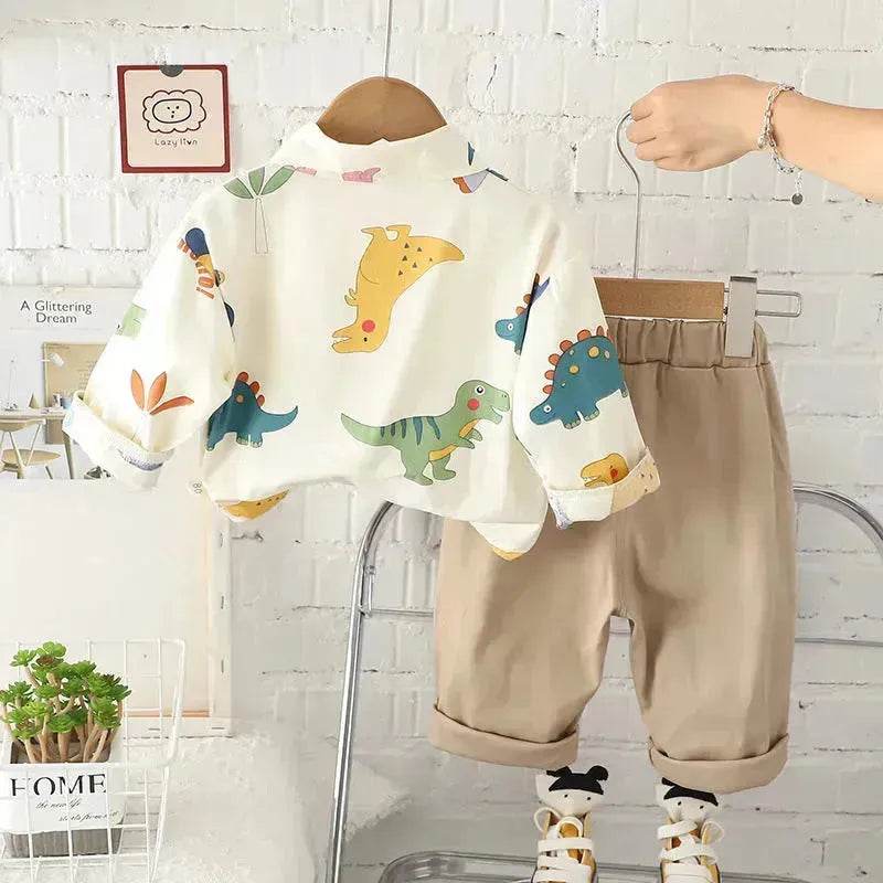 Printing Long sleeve Shirt For Boys Pants Breathable Two-piece Set for boys. - EX-STOCK Canada