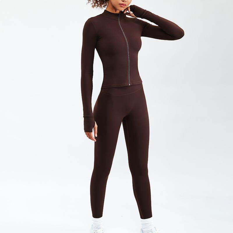 2pcs set Nude Feel Workout Outfit set Gym Clothes for women - EX-STOCK Canada