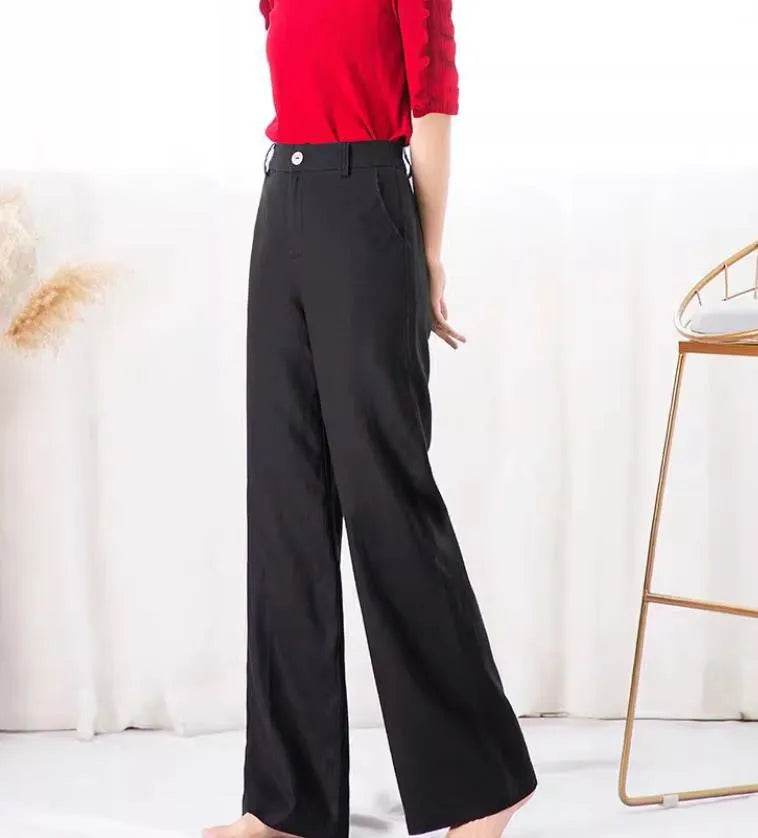 Fashion Summer Casual High waist plain trouser Pants For Women - EX-STOCK Canada