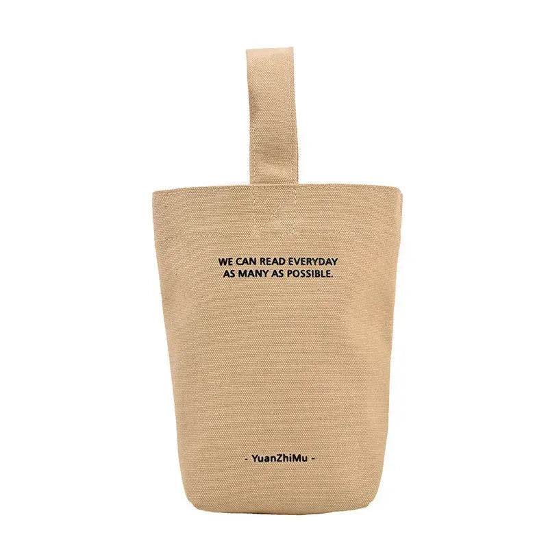 Canvas Lunch Solid Color Canvas Bag - EX-STOCK Canada