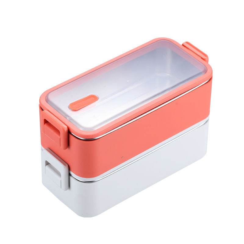 Portable Stainless Steel Double Layer Kids Lunch Box - EX-STOCK Canada