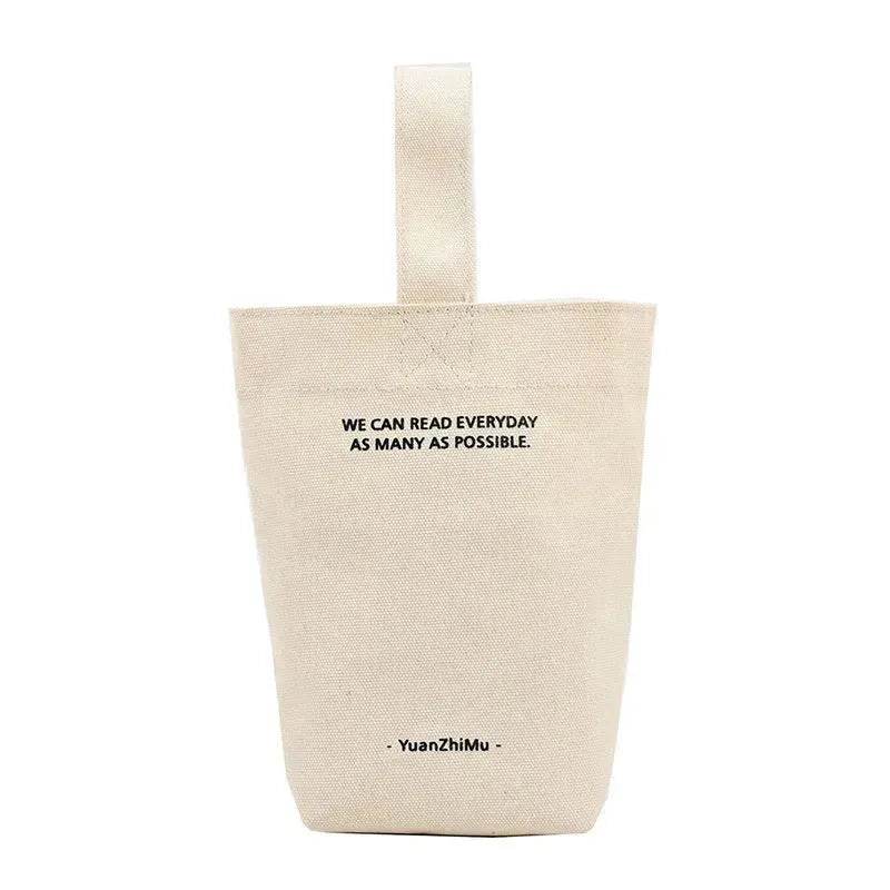 Canvas Lunch Solid Color Canvas Bag - EX-STOCK Canada