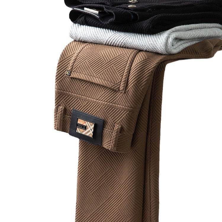 LOVI & VOUGE Autumn And Winter Jacquard Casual Pants trouser For Men - EX-STOCK Canada