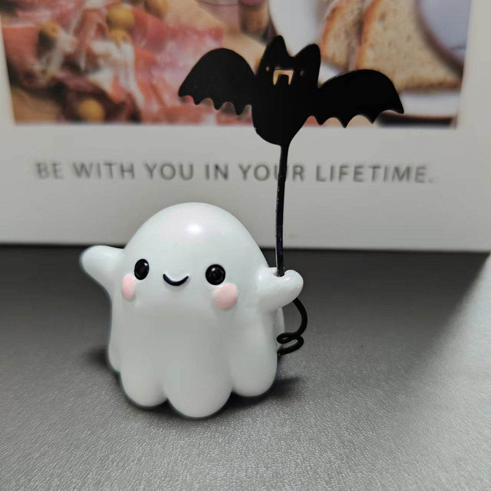 Mini Ghost Walking Dog Statue Halloween Decoration - EX-STOCK Canada