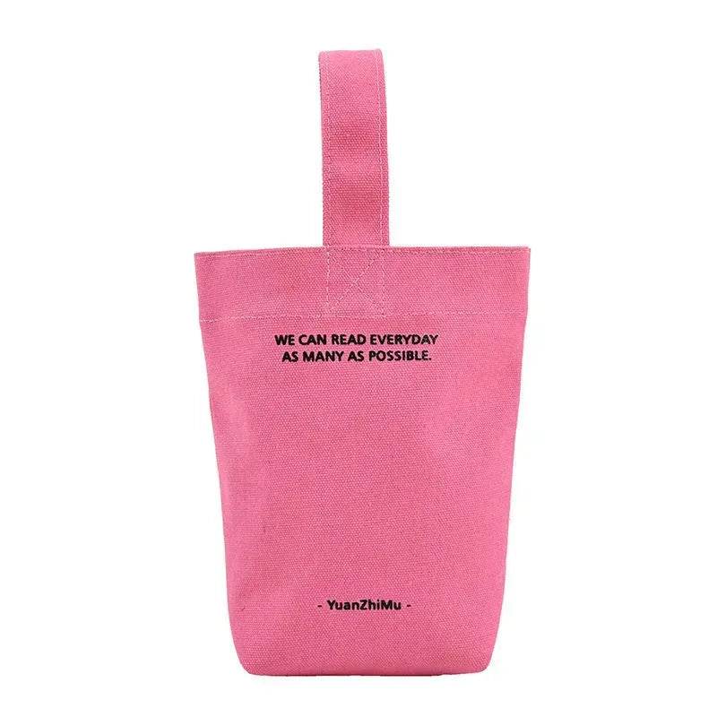 Canvas Lunch Solid Color Canvas Bag - EX-STOCK Canada