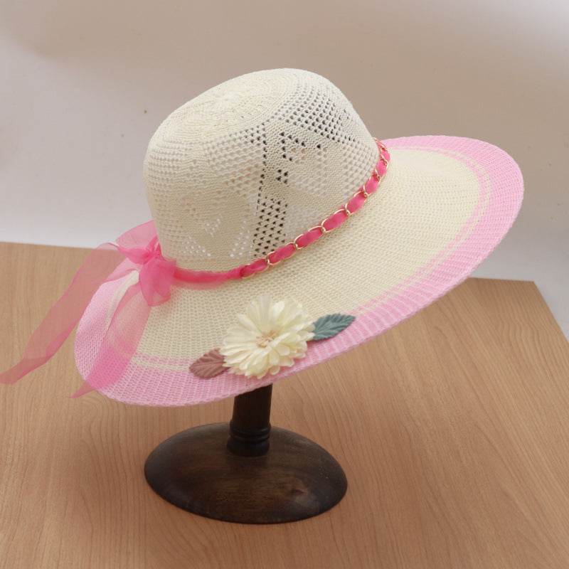 New Summer Outdoor Sunshade UV Protection Wide Brim Crotchet Sun Hat with neck flap for women - EX-STOCK Canada
