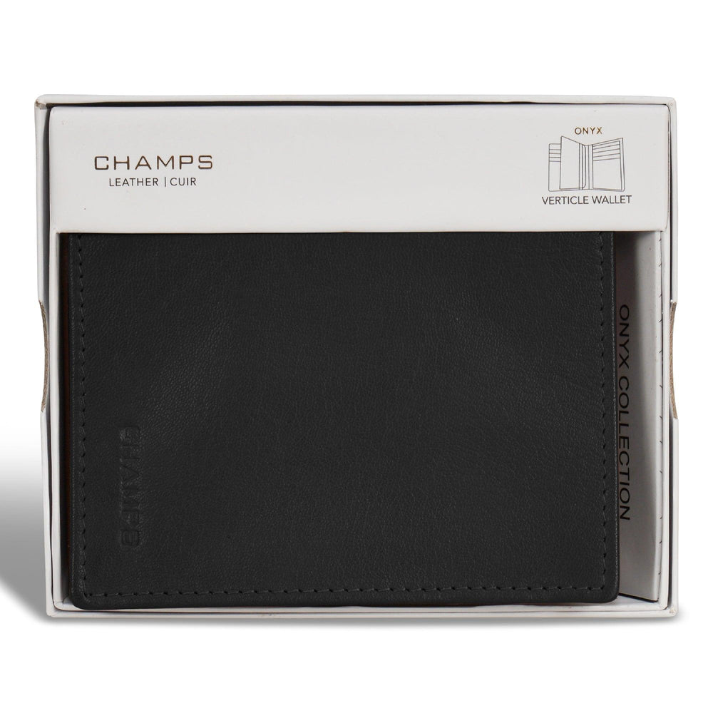 Onyx / Leather Vertical Wallet EX-STOCK Canada