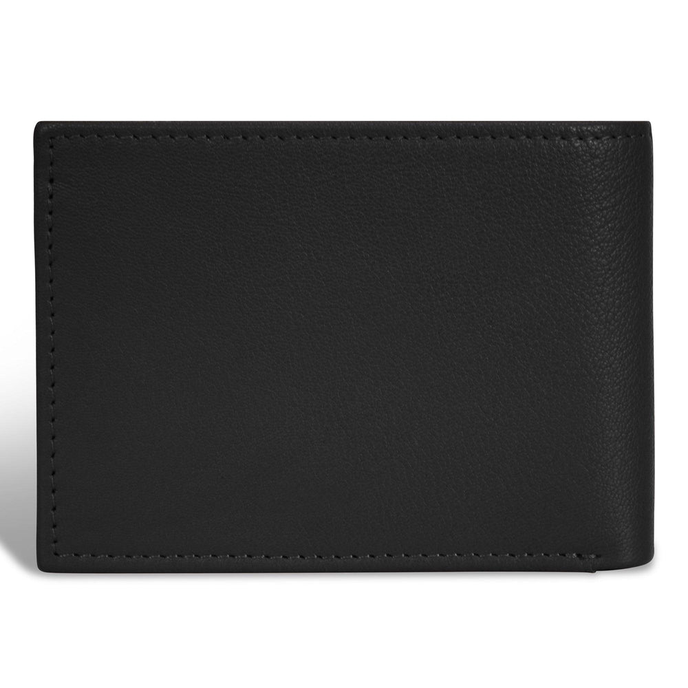 Portefeuille à aile supérieur en onyx / cuirEX-STOCK Canada