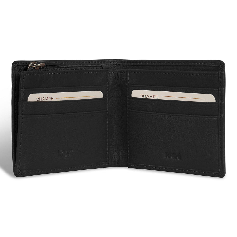 Onyx / Leather Zip Bi-Fold Wallet EX-STOCK Canada