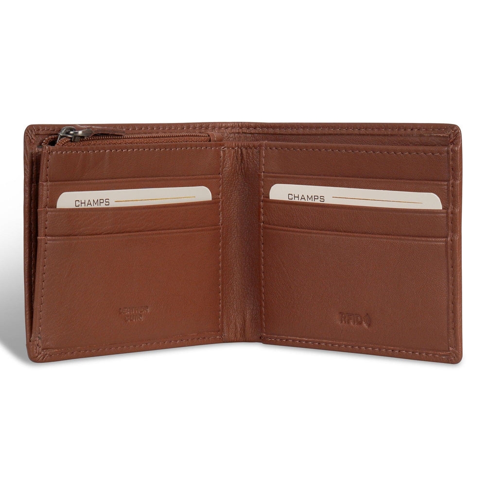 Onyx / Leather Zip Bi-Fold Wallet EX-STOCK Canada
