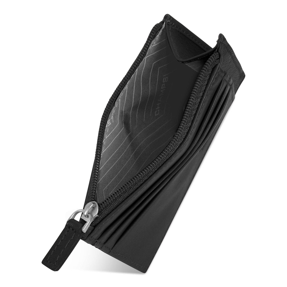 Onyx / Leather Zip Card Case EX-STOCK Canada