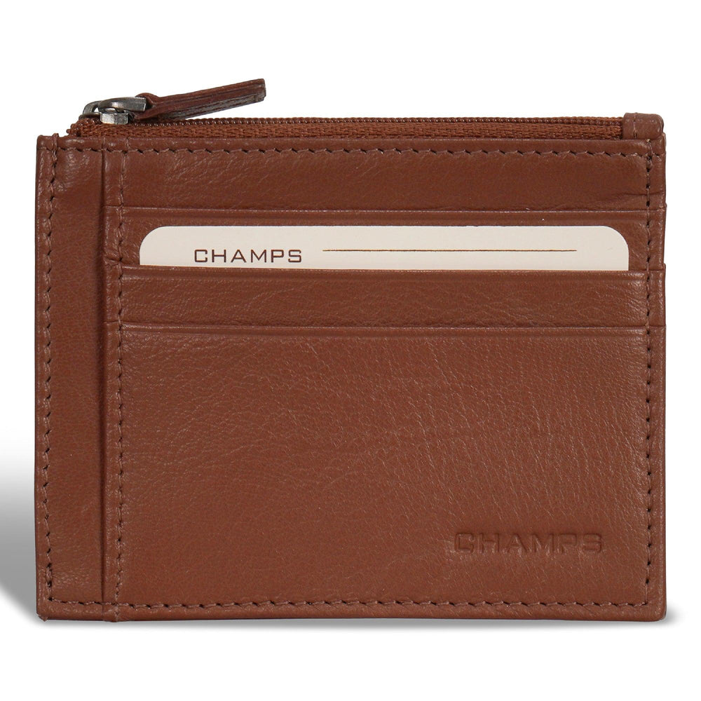 Onyx / Leather Zip Card Case EX-STOCK Canada