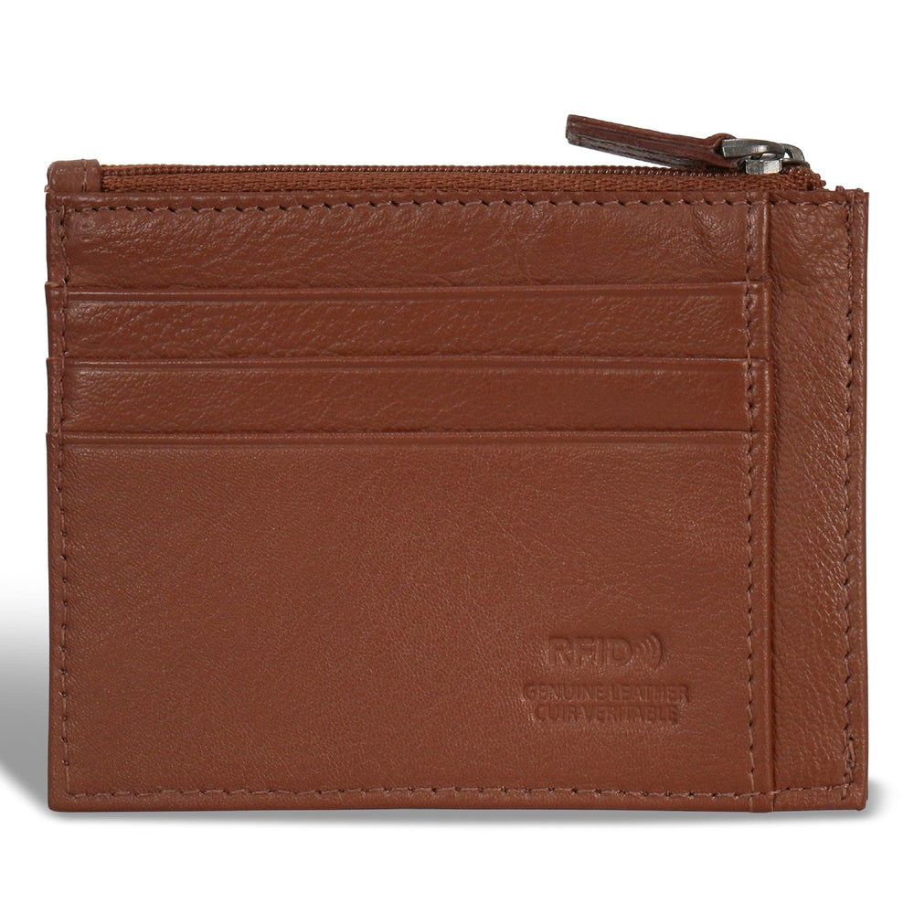 Onyx / Leather Zip Card Case EX-STOCK Canada
