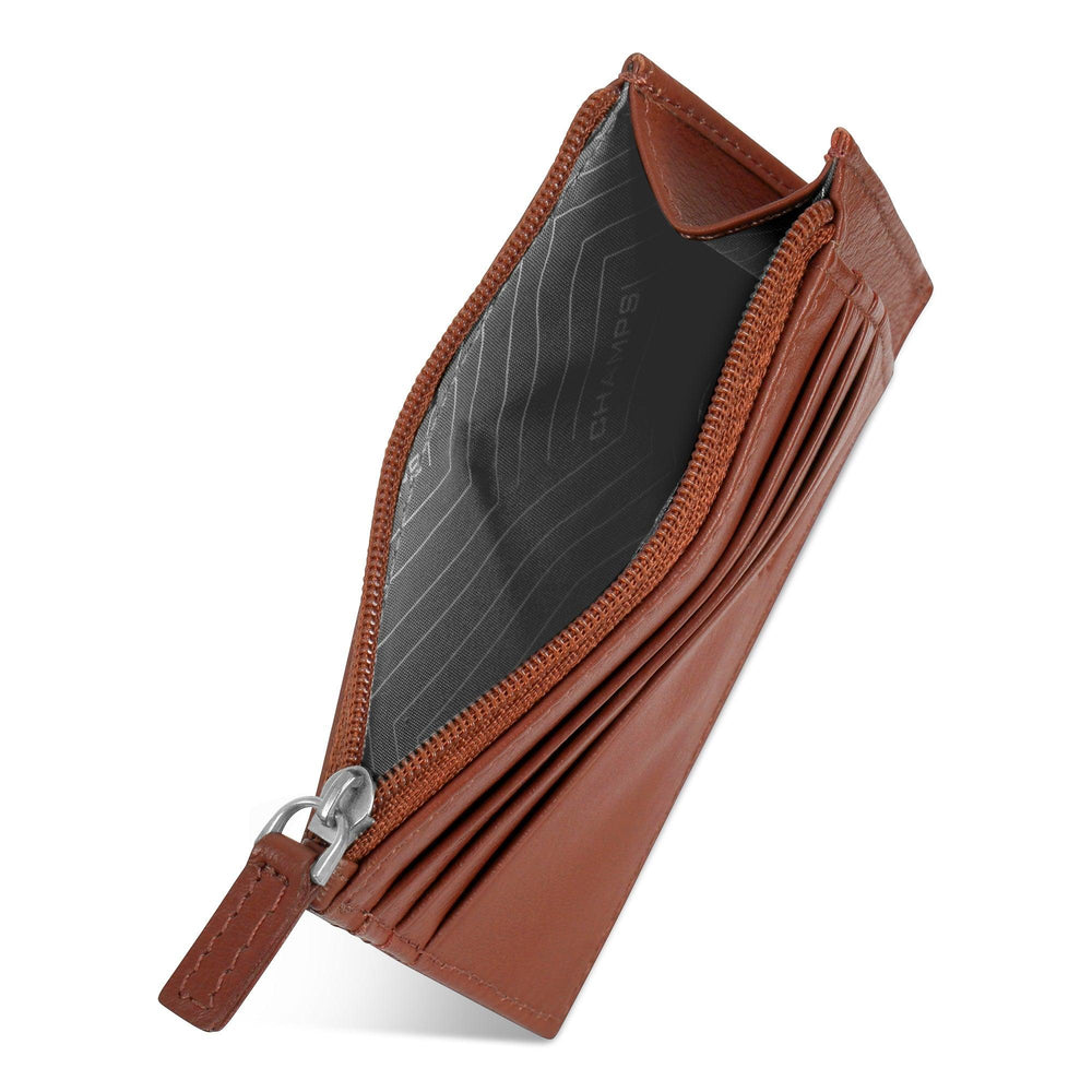 Onyx / Leather Zip Card Case EX-STOCK Canada