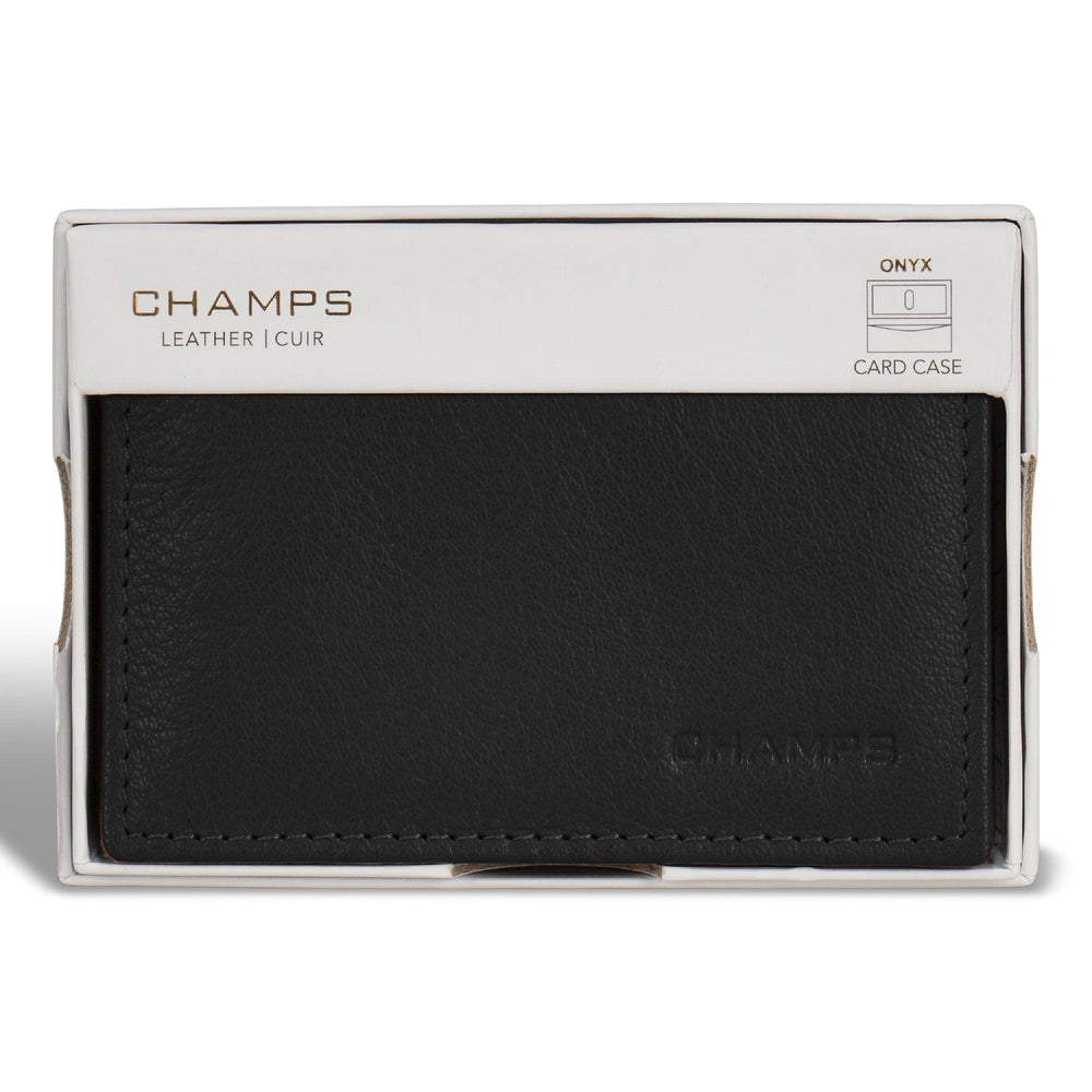 Onyx / Leather Card Case EX-STOCK Canada