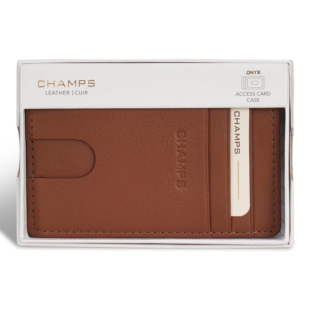 Onyx / Leather Access Card Case EX-STOCK Canada