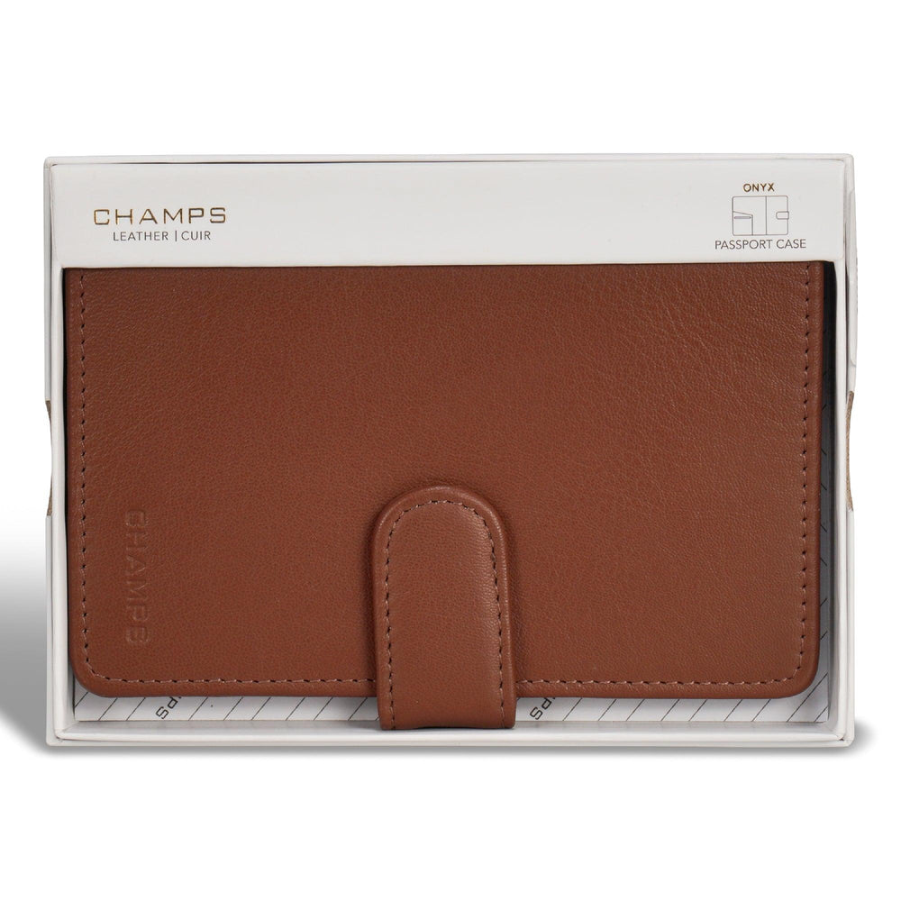 Onyx / Leather Passport Case EX-STOCK Canada