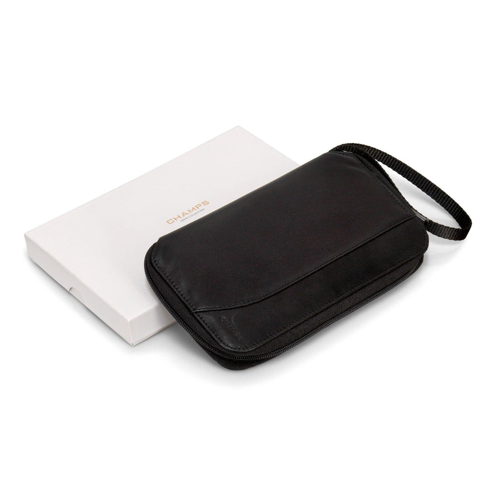 Porte-passeport multiple en cuir / onyxEX-STOCK Canada