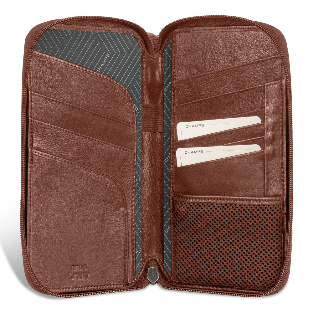 Porte-passeport multiple en cuir / onyxEX-STOCK Canada