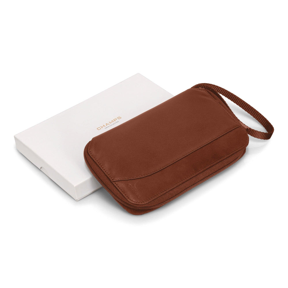 Porte-passeport multiple en cuir / onyxEX-STOCK Canada