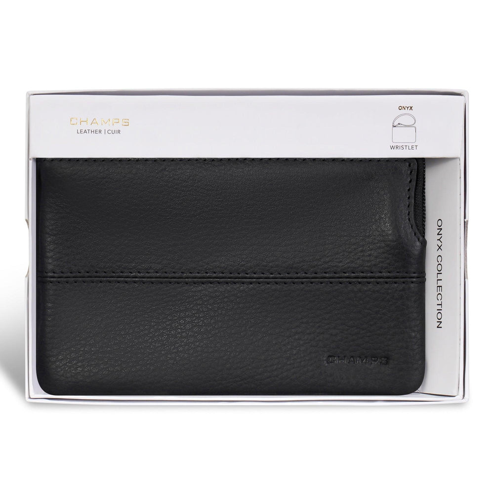 Onyx / Leather Wristlet EX-STOCK Canada