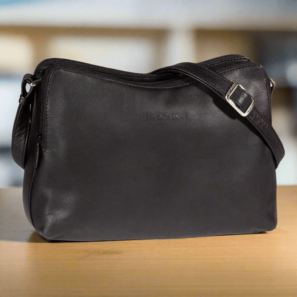 Derek Alexander Leather Crossbody Bag EX-STOCK Canada