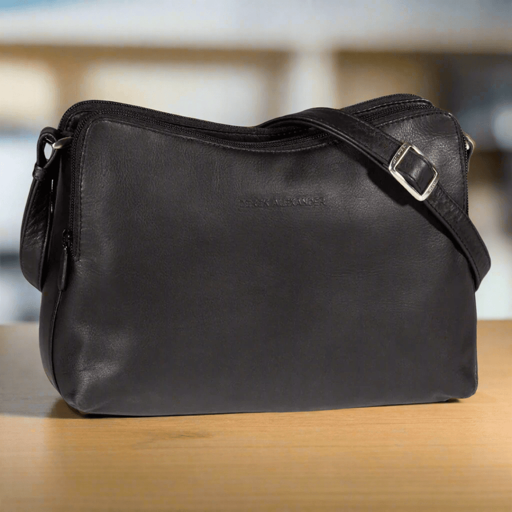 Derek Alexander Leather Crossbody Bag EX-STOCK Canada