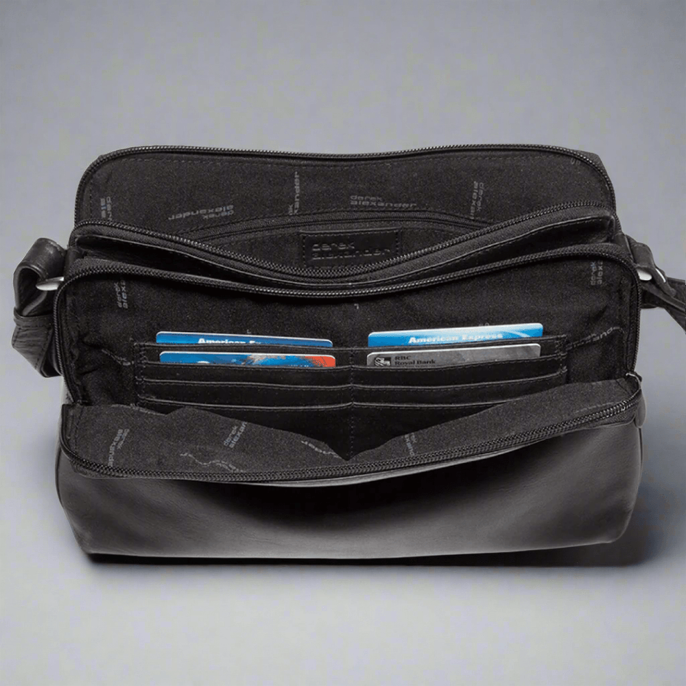 Derek Alexander Leather Crossbody Bag EX-STOCK Canada