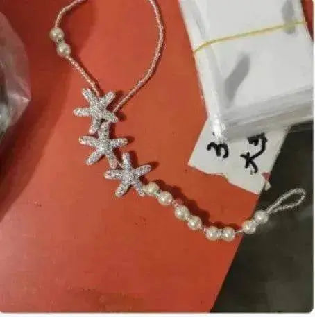 Bracelet de cheville élastique perle style océan - EX-STOCK Canada