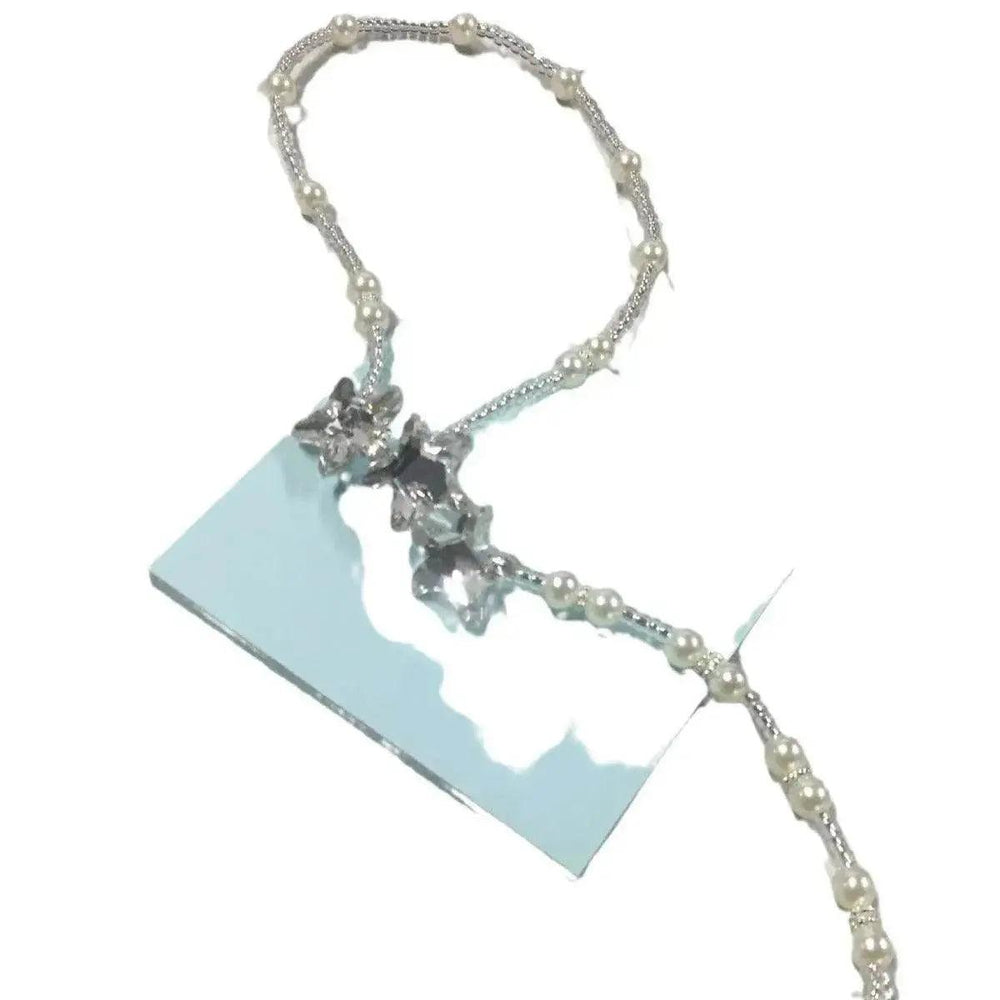 Bracelet de cheville élastique perle style océan - EX-STOCK Canada