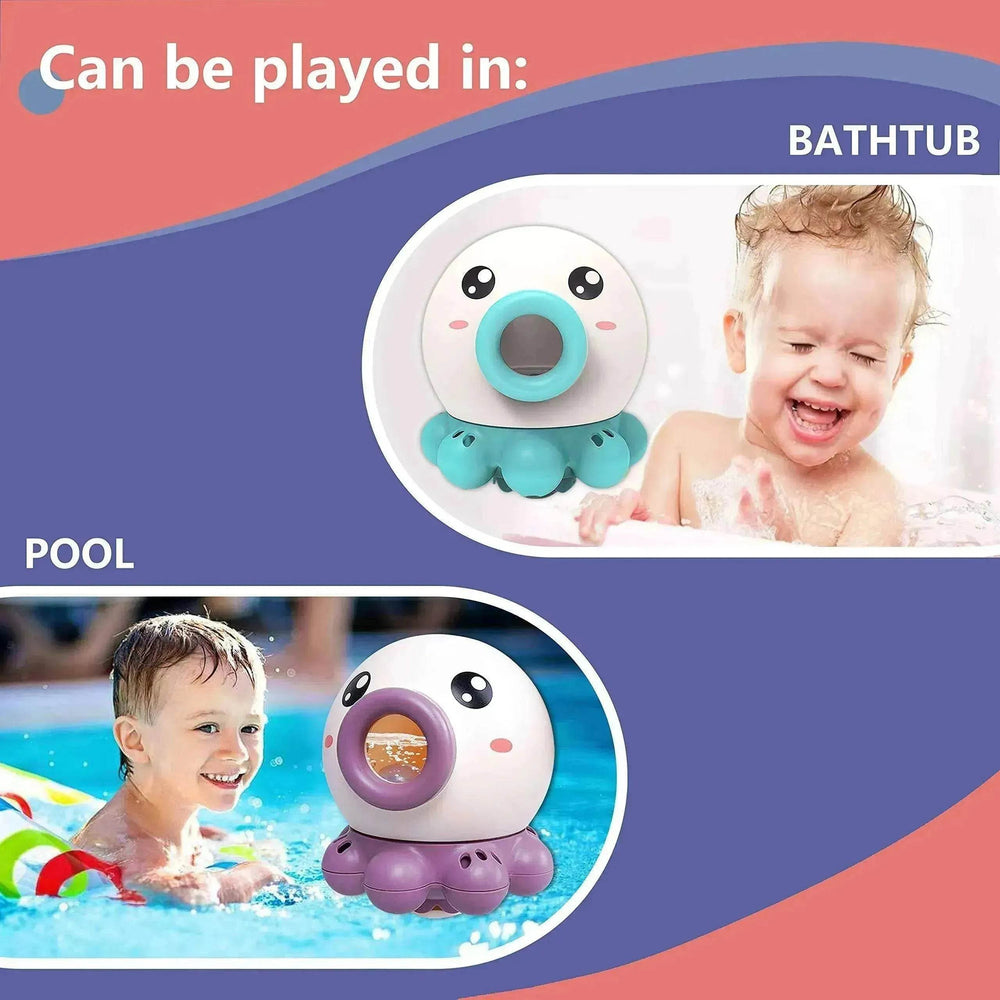 Octopus Fountain Bath Toy: Fun Water Sprinkler - EX-STOCK Canada