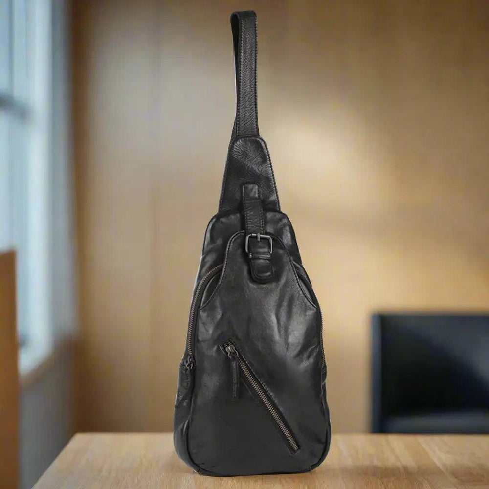Off The Shoulder Leather Chest Backpack EX-STOCK Canada