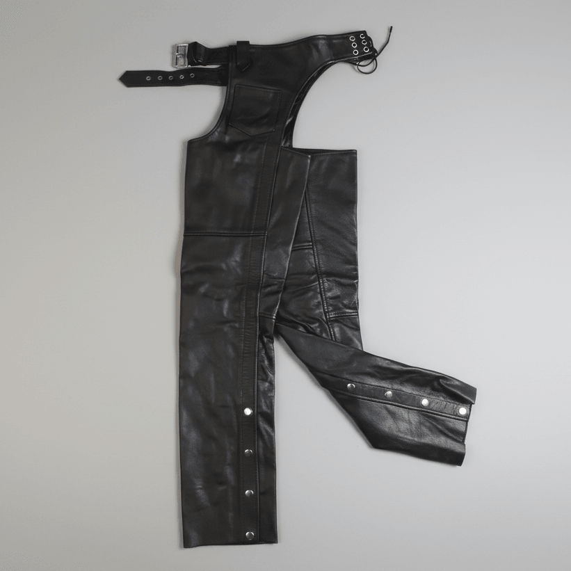 Pantalons en cuir avec poche à pièces Open Road