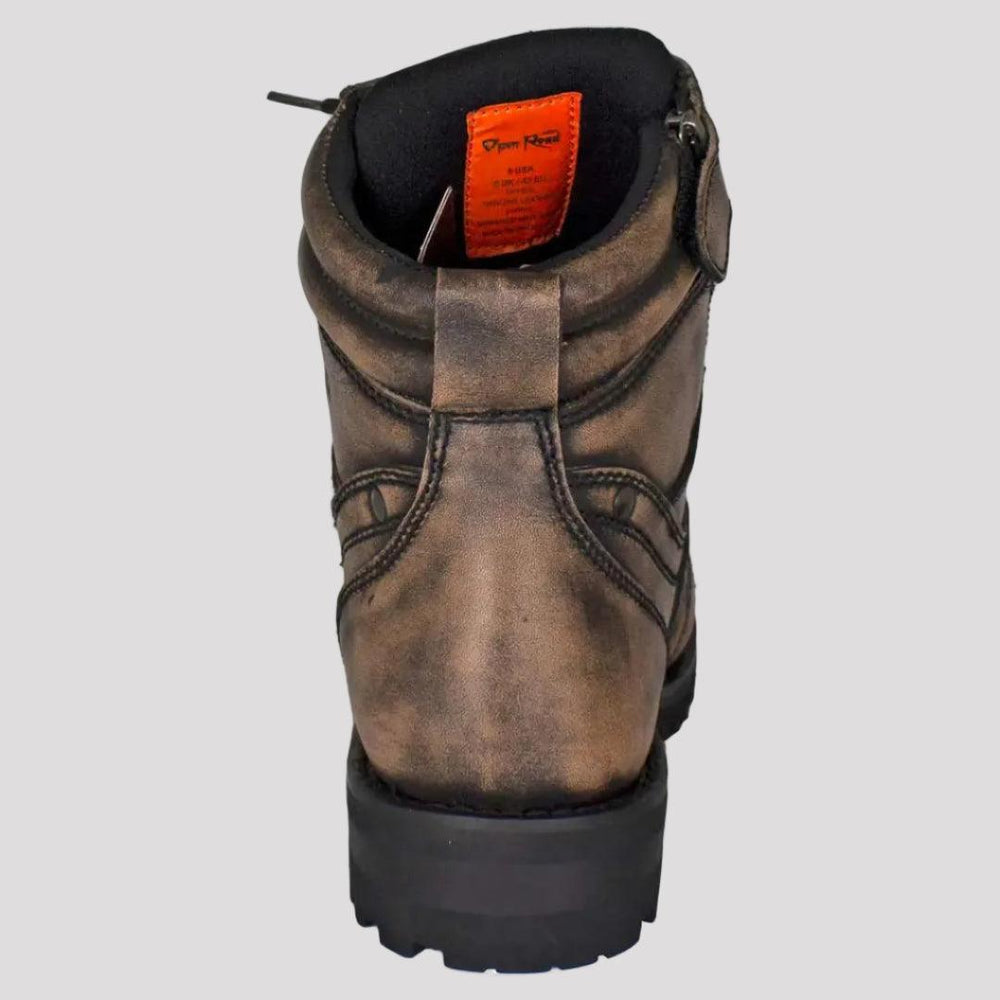 Bottes de moto à lacets pour hommes Open Road 7"