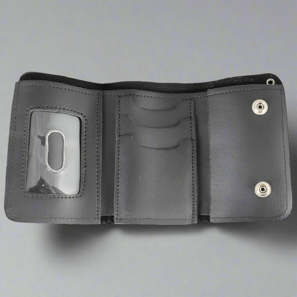 Open Road Men's Chrome Plated Chain Leather Wallet EX-STOCK Canada