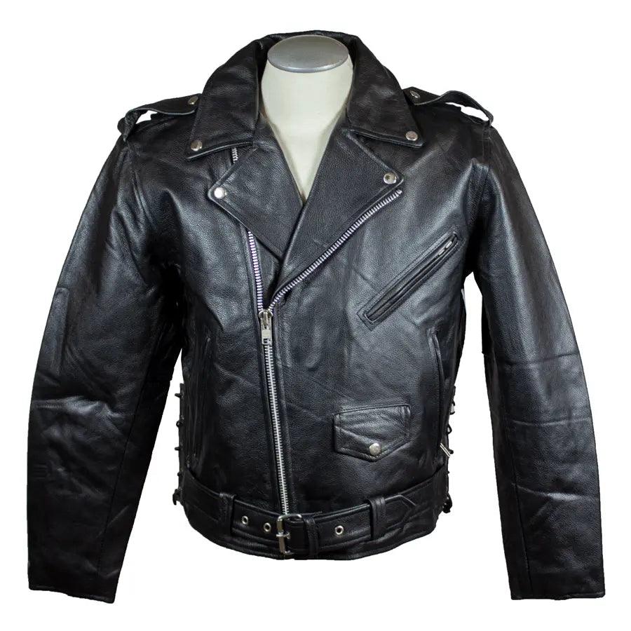 Open Road Men's Classic Leather Motorcycle Jacket EX-STOCK Canada