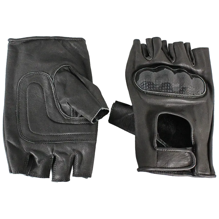 Open Road Herren Leder-Motorradhandschuhe ohne FingerEX-STOCK Canada