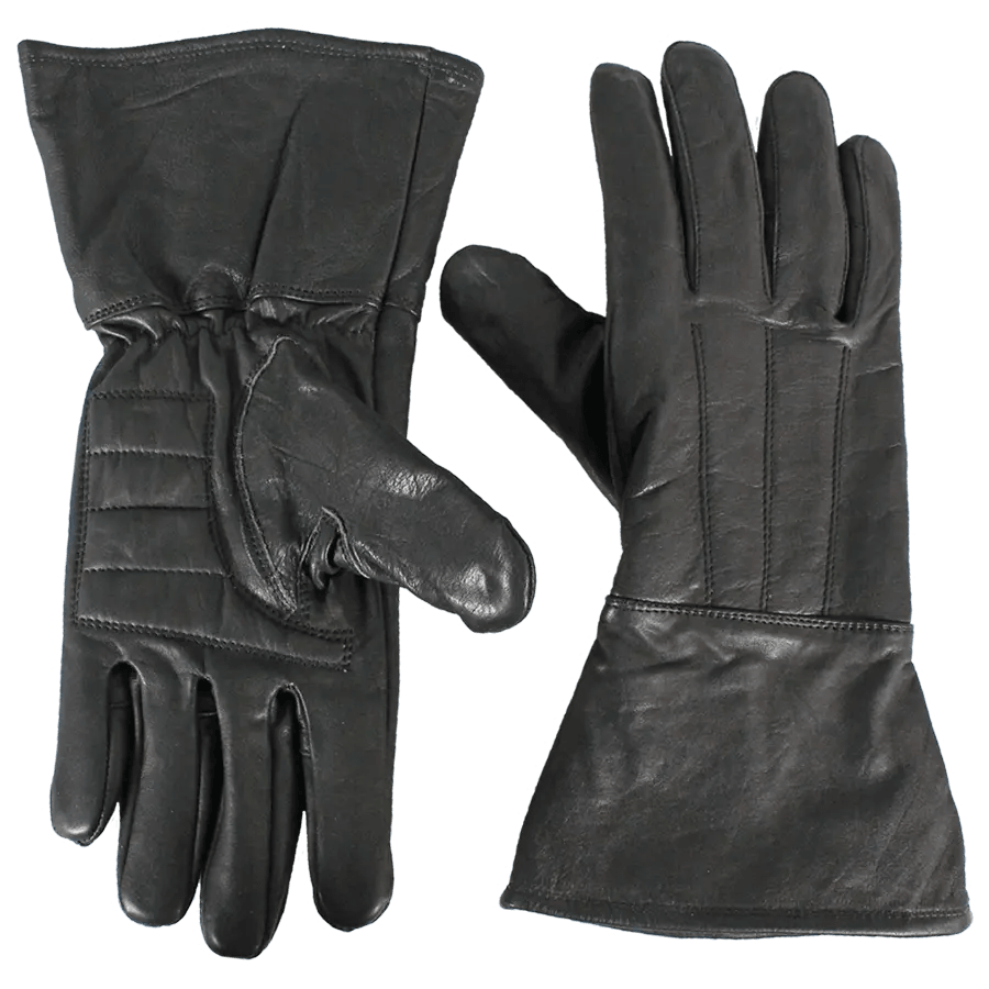 Open Road Men's Gauntlet Leather Motorcycle Gloves EX-STOCK Canada