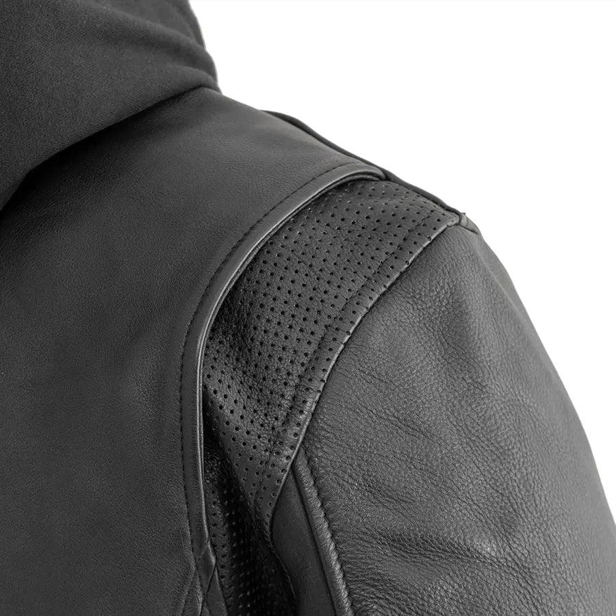 Open Road Men's Hooded Leather Motorcycle Jacket EX-STOCK Canada