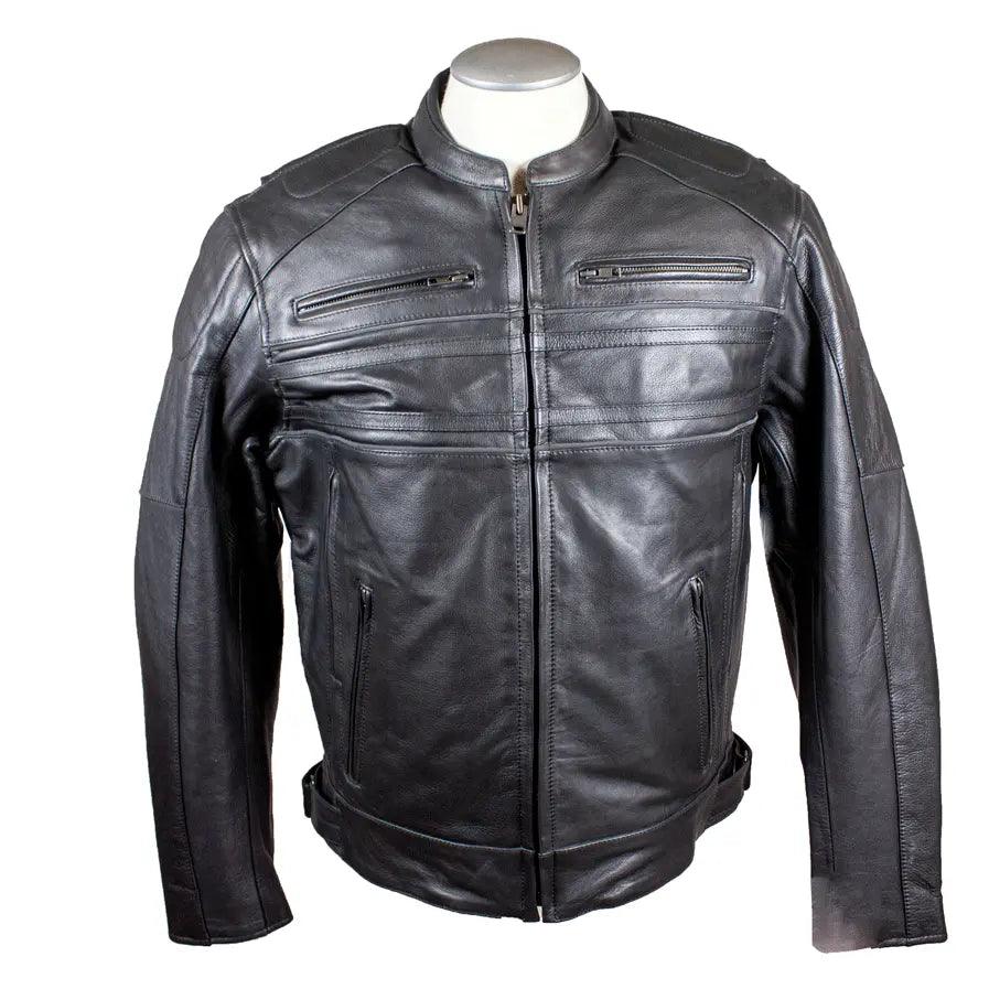 Open Road Men's Leather Armored Riding Jacket EX-STOCK Canada