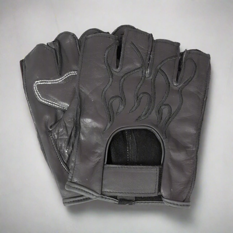 Guantes de cuero sin dedos para hombre Open RoadEX-STOCK Canada