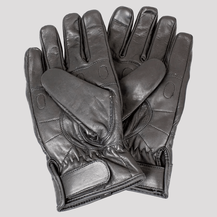 Open Road Men's Leather Kevlar Knuckle Motorcycle Gloves