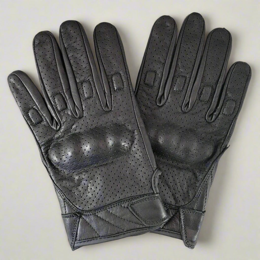 Guantes de motocicleta de cuero armado perforado para hombre Open RoadEX-STOCK Canada