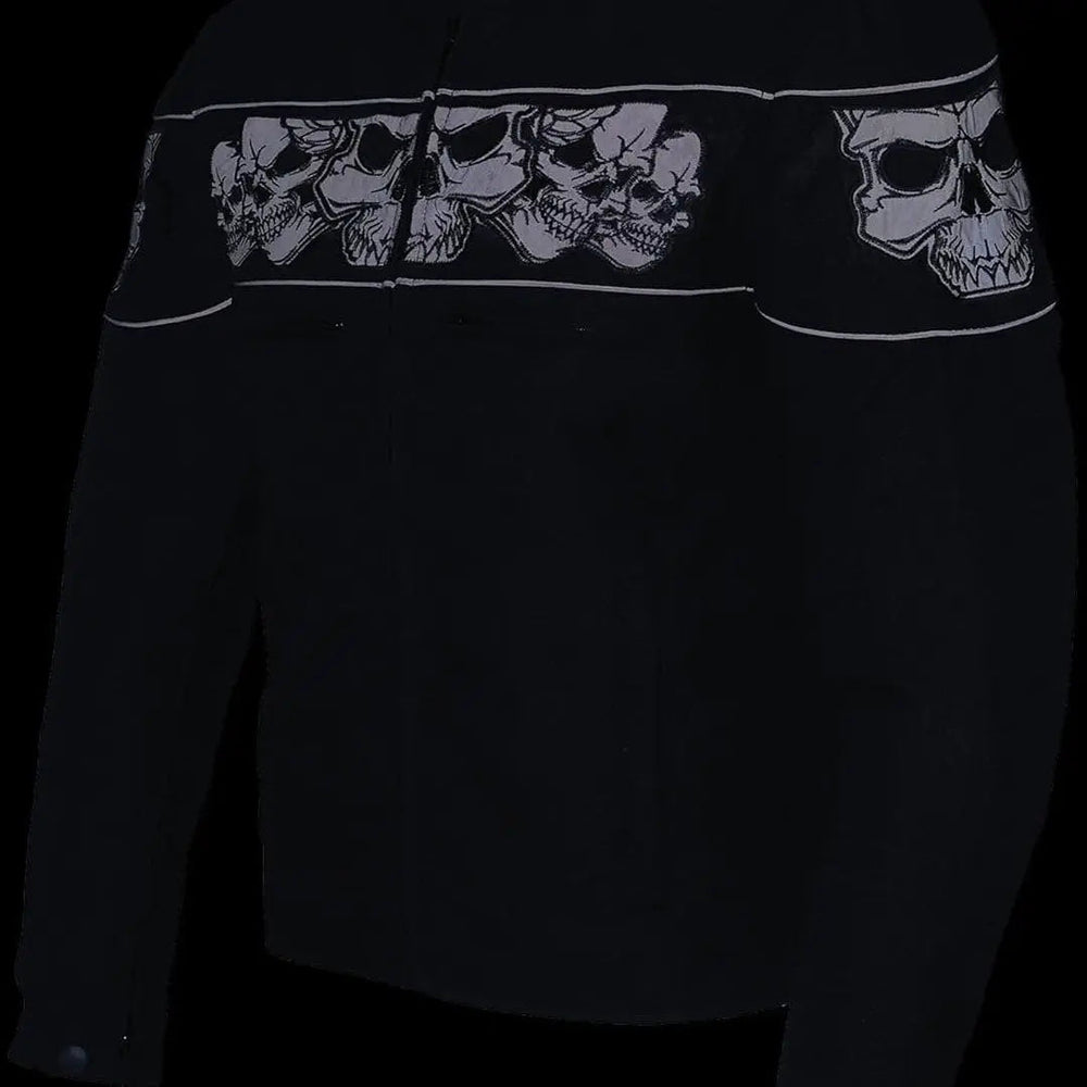 Open Road Herren Reflektierende Skull Cordura MotorradjackeEX-STOCK Canada