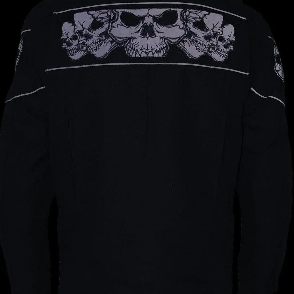 Open Road Men's Reflective Skull Cordura Motorcycle Jacket EX-STOCK Canada