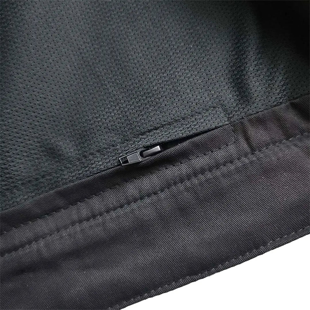 Gilet en cuir Upside pour hommes Open Road avec diamants noirs cousus