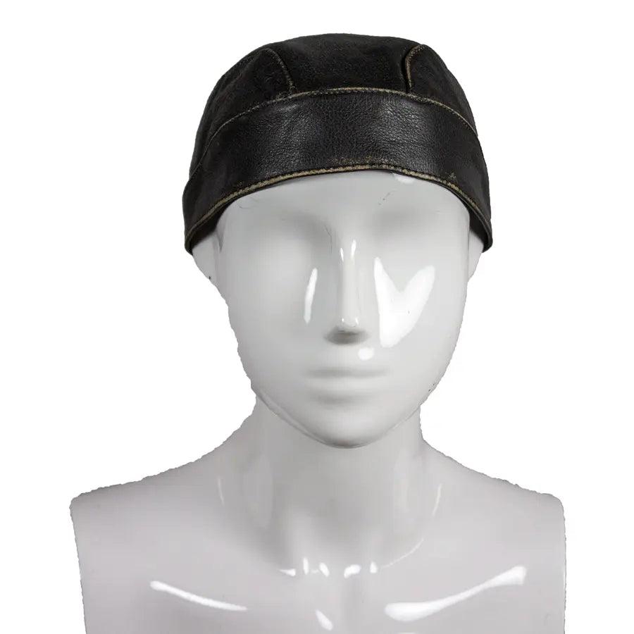 Open Road Rub Off Brown Leather Skull Cap EX-STOCK Canada