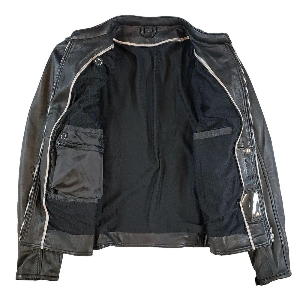 Open Road Women's Racer Leather Motorcycle Jacket EX-STOCK Canada