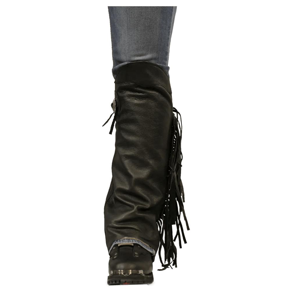 Open Road Women's Side Fringe Leather Half Chaps EX-STOCK Canada